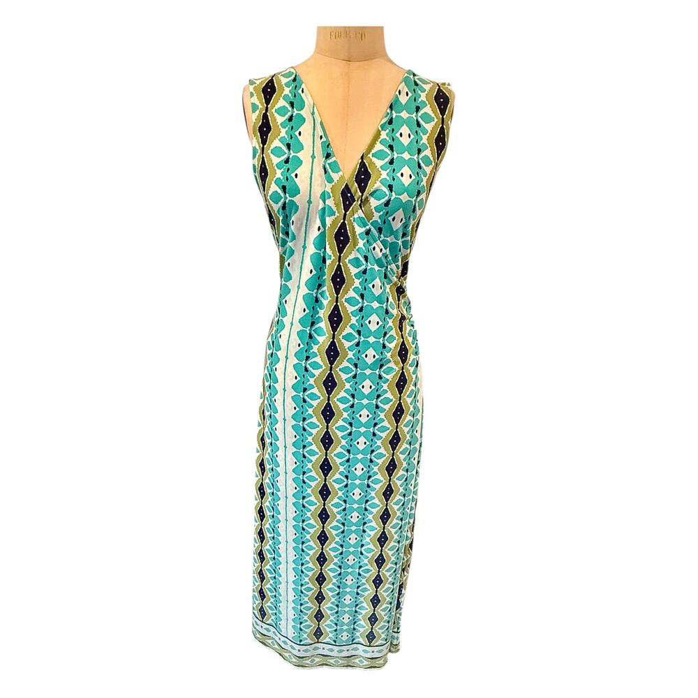 Aztec Print Turquoise Sundress - Picture 2 of 5